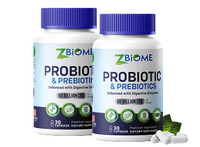 ZBIOME Probiotic + Prebiotic + Digestive Enzymes