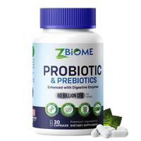ZBIOME Probiotic + Prebiotic + Digestive Enzymes