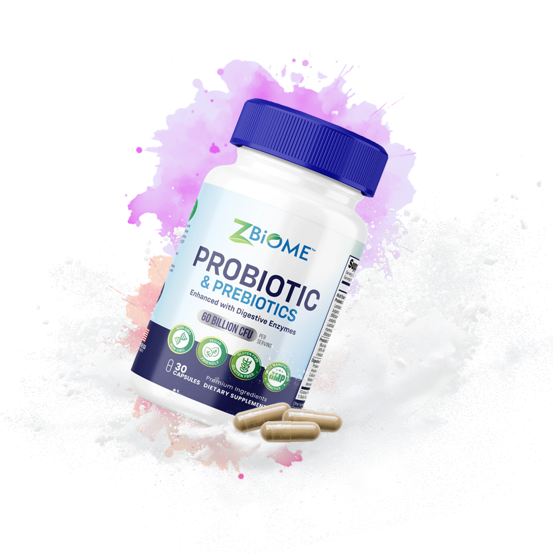 ZBIOME Probiotic + Prebiotic + Digestive Enzymes
