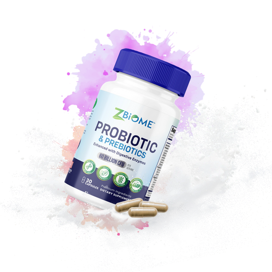 ZBIOME Probiotic + Prebiotic + Digestive Enzymes