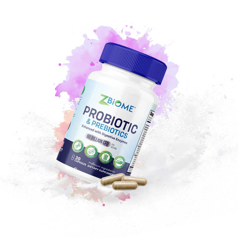 ZBIOME Probiotic + Prebiotic + Digestive Enzymes